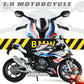 1/9 BMW M1000RR Die-cast Motorcycle Model - Finished Metal Moto Collectible - White
