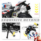 1/9 BMW M1000RR Die-cast Motorcycle Model - Finished Metal Moto Collectible - White