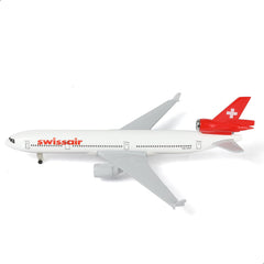 1/300 Switzerland MD-11 Diecast Metal Aircraft Model Kits with Stand Aircraft Toys, Aviation Gifts or Collections