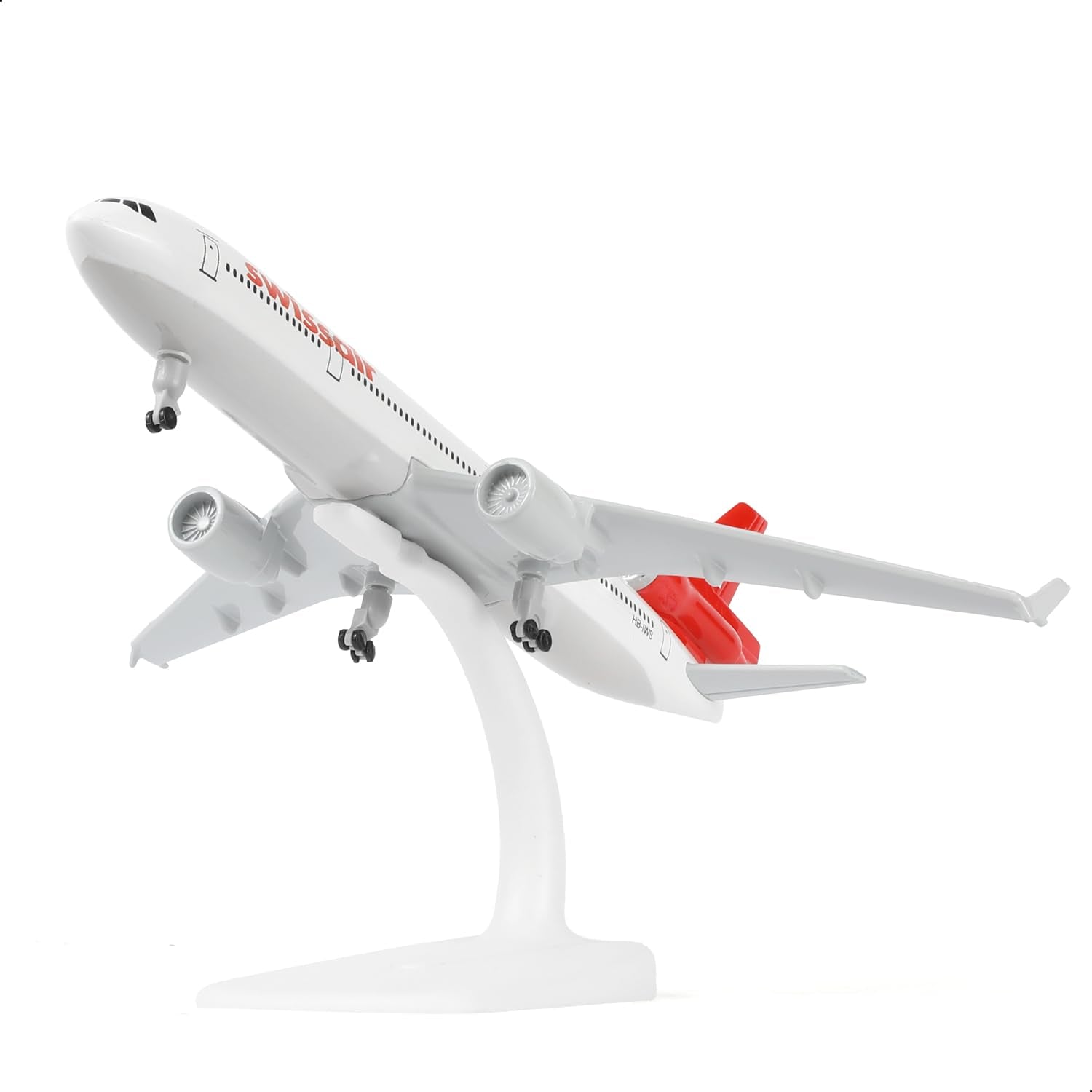 1/300 Switzerland MD-11 Diecast Metal Aircraft Model Kits with Stand Aircraft Toys, Aviation Gifts or Collections