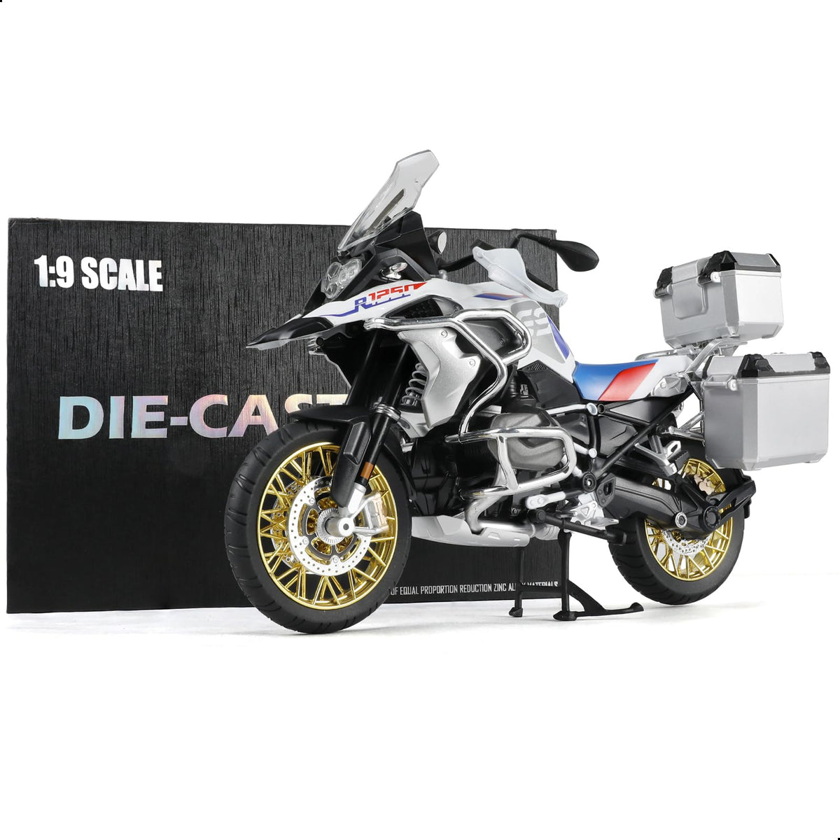 1/9 BMW R125 Die-cast Motorcycle Model - Finished Metal Moto Collectible - Black