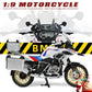 1/9 BMW R125 Die-cast Motorcycle Model - Finished Metal Moto Collectible - Black