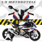 1/9 BMW S1000RR Die-cast Motorcycle Model - Finished Metal Moto Collectible - White