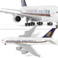 QIYUMOKE 1/240 Singapore Airbus A380 Airplane Model with Display Stand