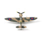 NUOTIE Supermarine Spitfire diecast model in top view showcasing wings and insignia