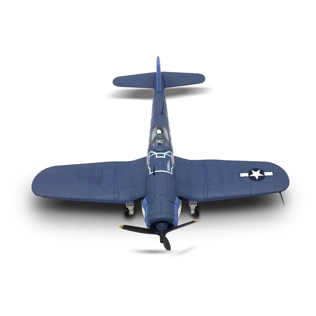 NUOTIE Vought F4U Corsair navy diecast model aircraft top view
