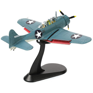 1:72 Douglas SBD Dauntless Metal Airplane Model Kit Diecast Alloy Fighter Model Vintage Combat Plane Prebuild Military Aircraft Collection for Display or Gift
