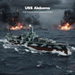1/1000 USS Alabama BB-60 Diecast Metal Battleship Model, Pre-Built Warship Display