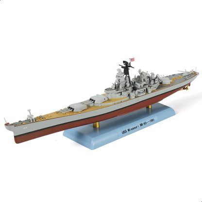 1/1000 USS Missouri (BB-63) Diecast Battleship Model, 1991 Gulf War Configuration Display