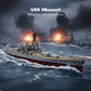 1/1000 USS Missouri (BB-63) Diecast Battleship Model, 1991 Gulf War Configuration Display