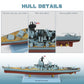 1/1000 USS New Jersey (BB-62) Diecast Battleship Model, Pre-Built Warship Display