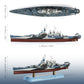 1/1000 USS North Carolina (BB-55) Diecast Battleship Model, Pre-Built Warship Display