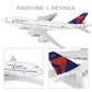 1/400 Plane 747 Model Diecast Metal Airplanes Model kit (6 inches) for Boeing 747 Airlines Model Plane with Stand for Aviation Gift, Desktop Display Decorations