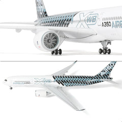 1/144 Airbus A350 aircraft model Resin Model with Stand QIYUMOKE