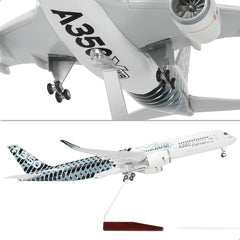 1/144 Airbus A350 aircraft model Resin Model with Stand QIYUMOKE