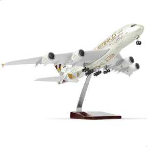 1/200 Scale A380 Model Plane Diecast Airbus A380 Model Airplane with Stand (14 in-L) Pre-Built Model kit for Adult -Aviation Creative Gifts, Tabletop Collection Display