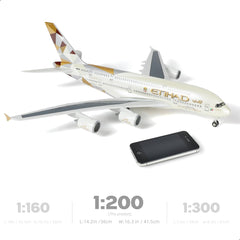 1/200 Resin Airbus A380 Passenger Airliner Model, Collector's Tabletop Display by QIYUMOKE