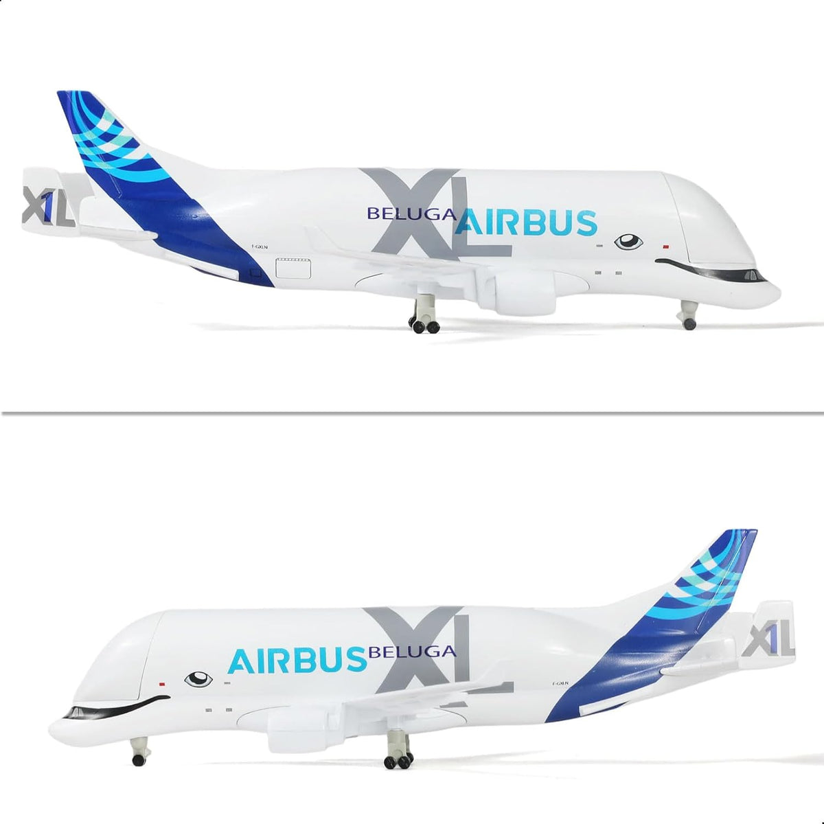 QIYUMOKE 1/300 Airbus A330 Beluga XL Diecast Metal Model with Stand