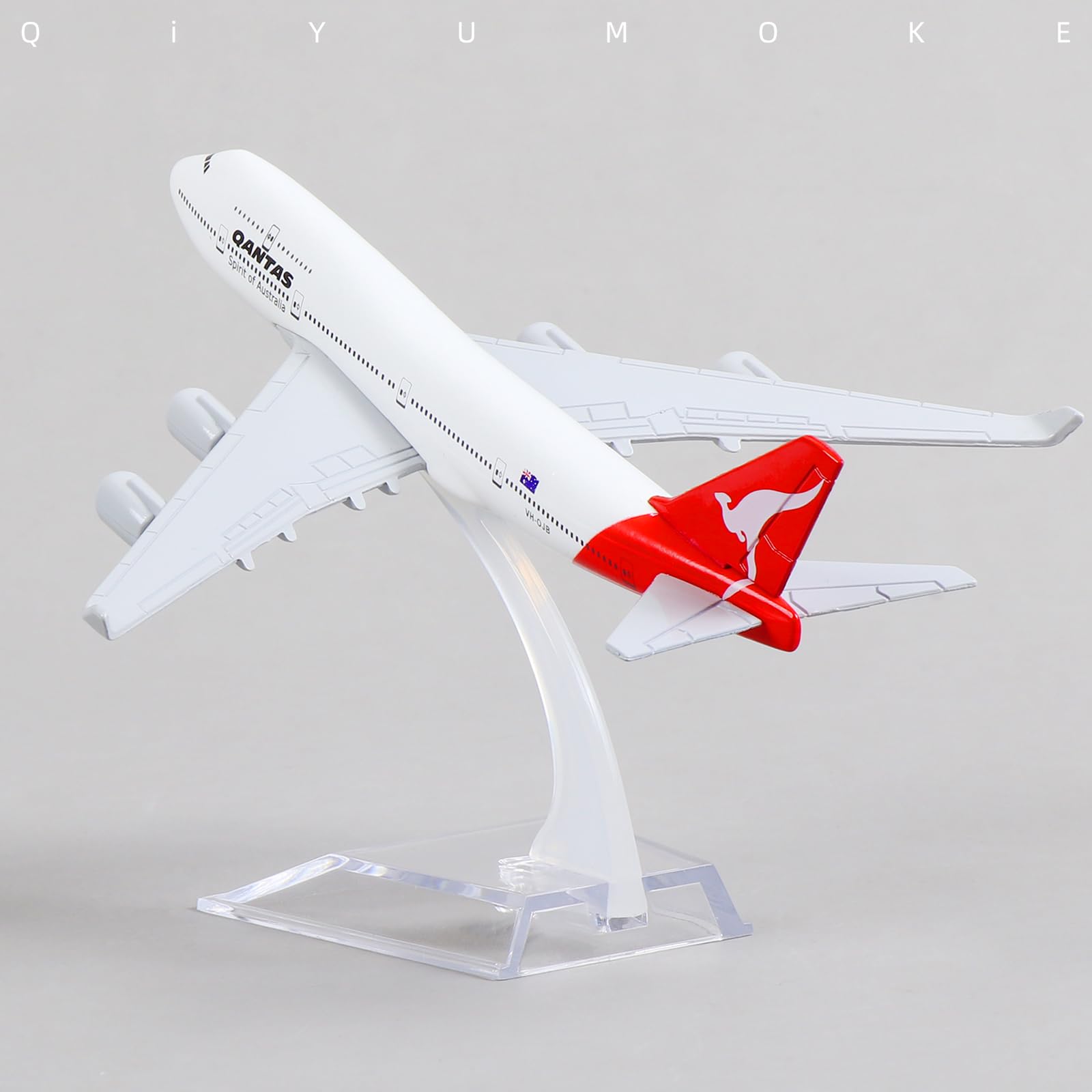 1/400 Diecast Metal Qantas Boeing 747 Passenger Jet Aircraft Model, Australia Display by QIYUMOKE