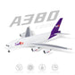 $1/200$ Airbus A380 Diecast Model Plane, Prebuilt Cargo Aircraft w/Stand, 14 Inch Collectible Display