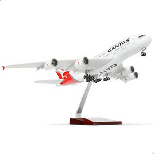 1/200 Scale A380 Model Plane Qantas Diecast Airbus A380 Model Airplane with Stand (14 in-L) Pre-Built Model kit for Adult -Aviation Creative Gifts, Tabletop Collection Display