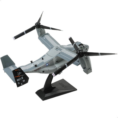 NUOTIE 1/72 USMC MV-22B Osprey Model VMMT-204 Raptors Diecast Plane Stand