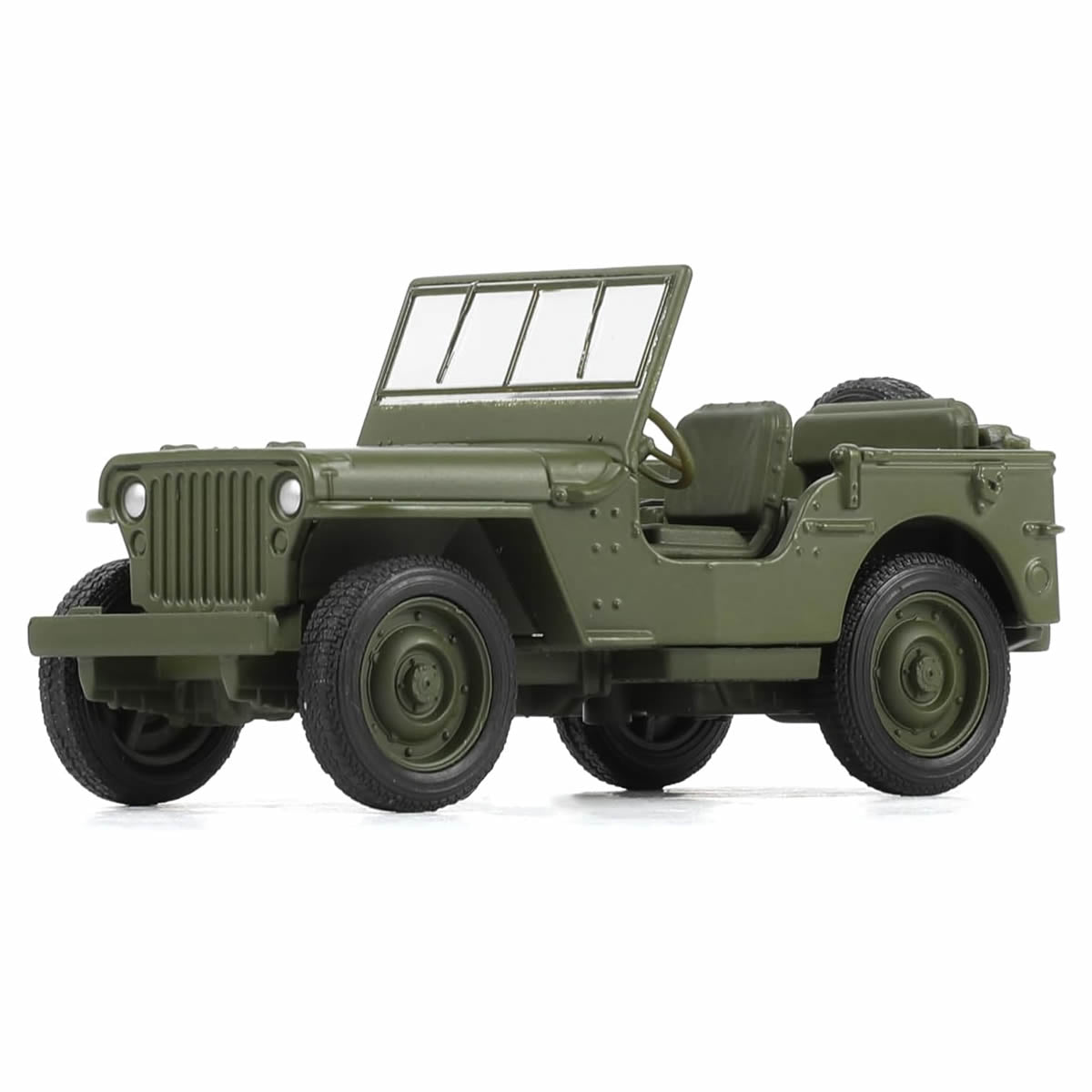 1/36 Willys MB Jeep U.S. Army Truck, Solid Diecast Metal Military Model