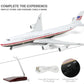 1/150 Scale for 747 Air Force One Plane Model with LED Light Stand