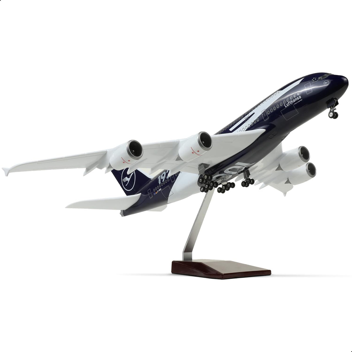 1/160 Lufthansa Airbus A380 Model Plane Resin Airplane Model kit for QIYUMOKE